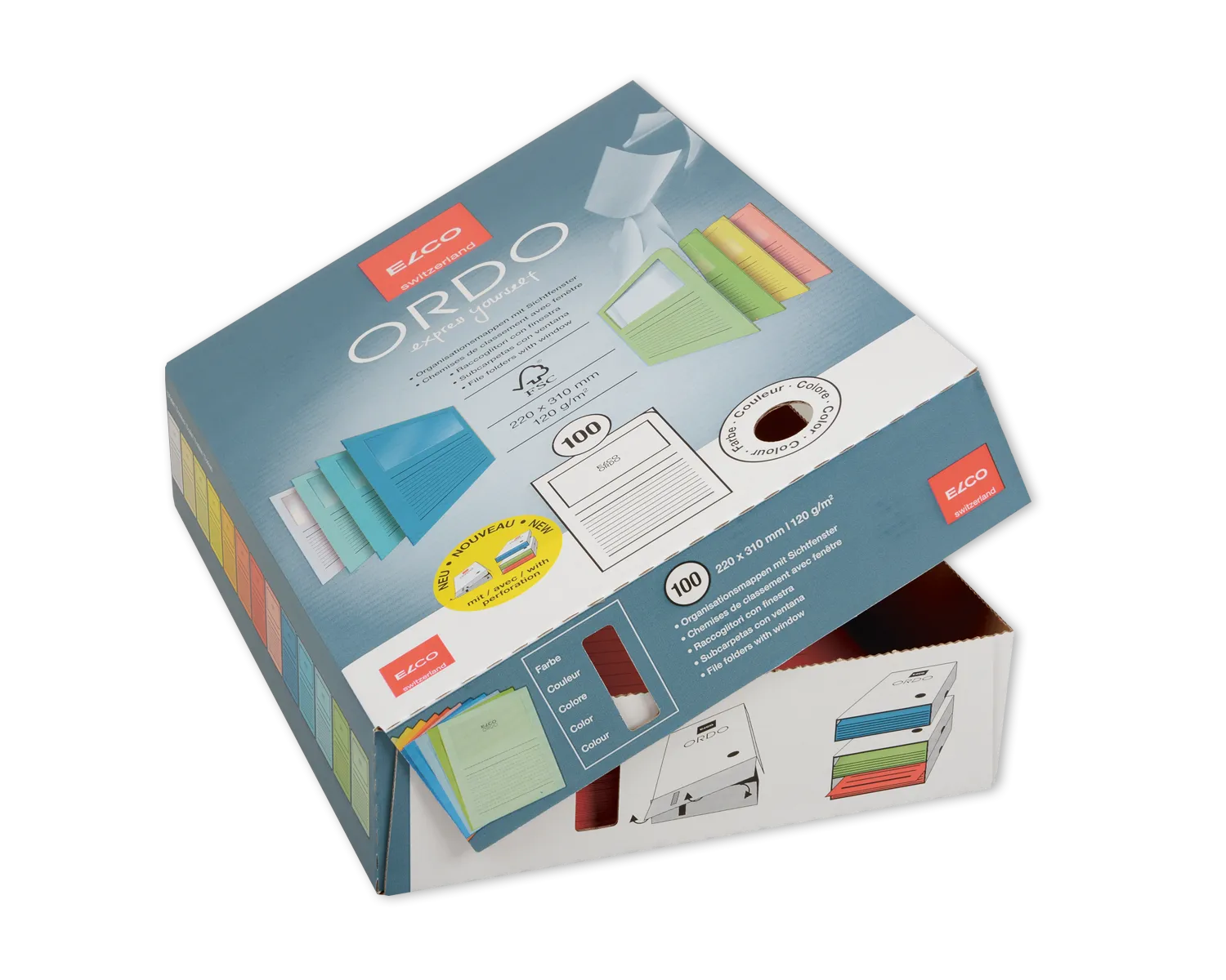 Organisationsmappe, ELCO Ordo Classico, 220 x 310 mm, 120g/m2, smaragdgrün