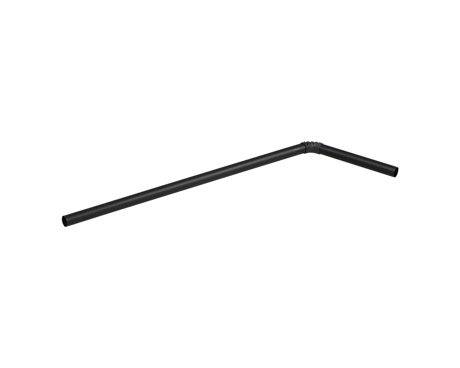 Trinkhalme flex schwarz 6x210mm  - 500er Pack