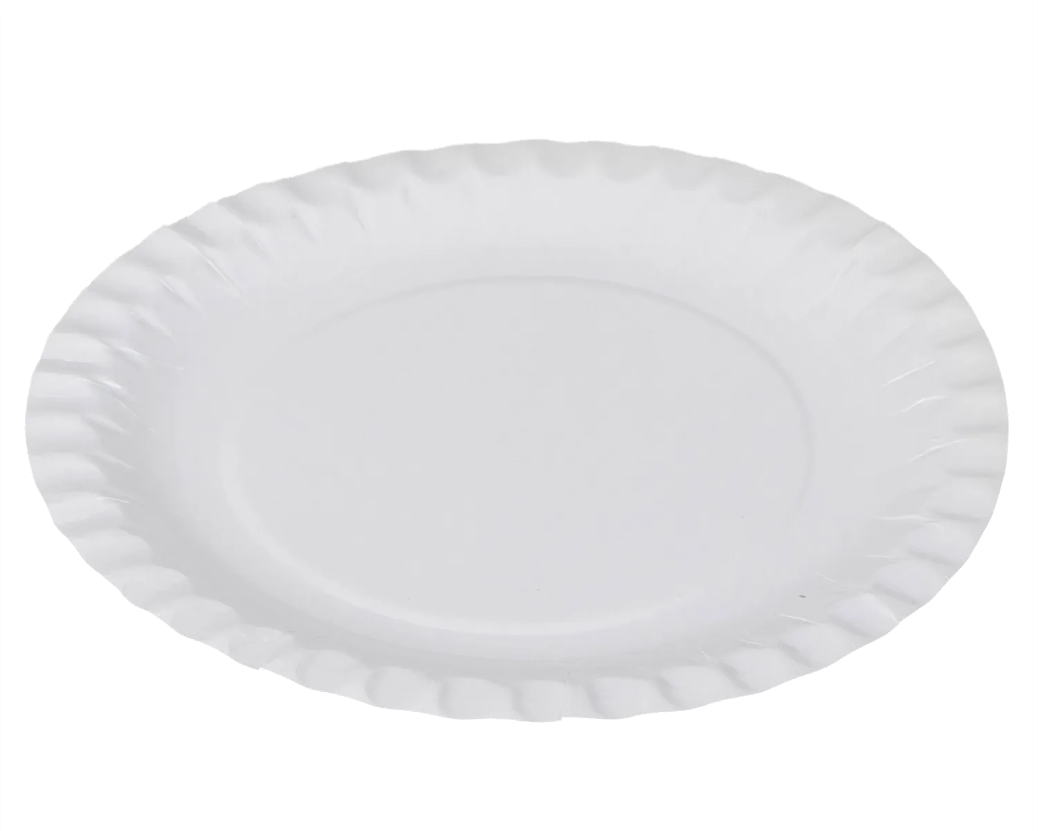 Karton-Teller aus Frischfasern &oslash;18 cm - 100er Pack