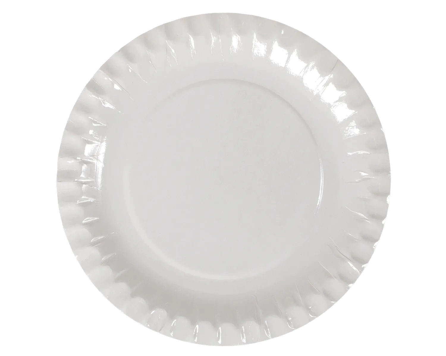 Karton-Teller aus Frischfasern &oslash;18 cm - 100er Pack