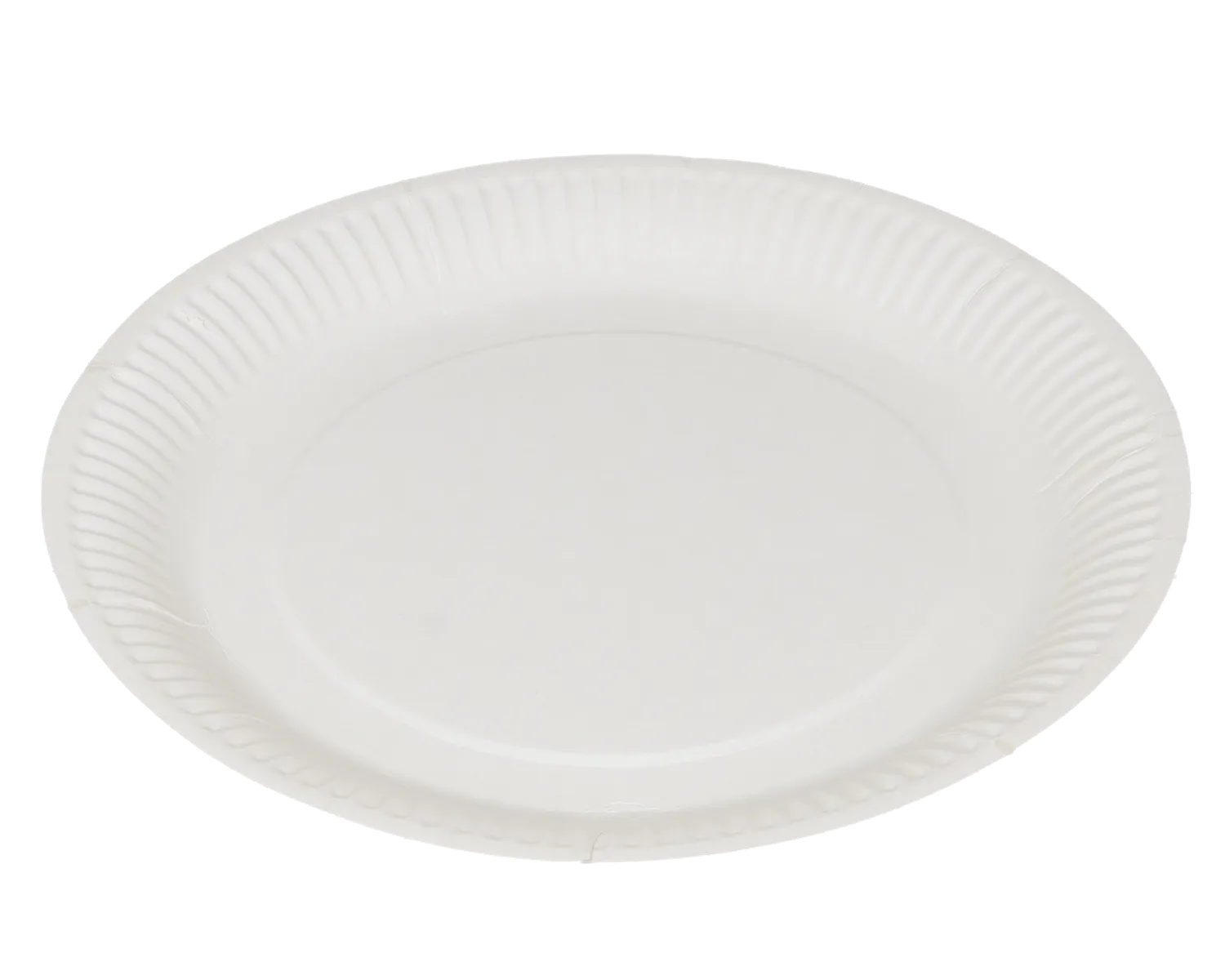 Karton-Teller aus Frischfasern &oslash;23 cm - 100er Pack