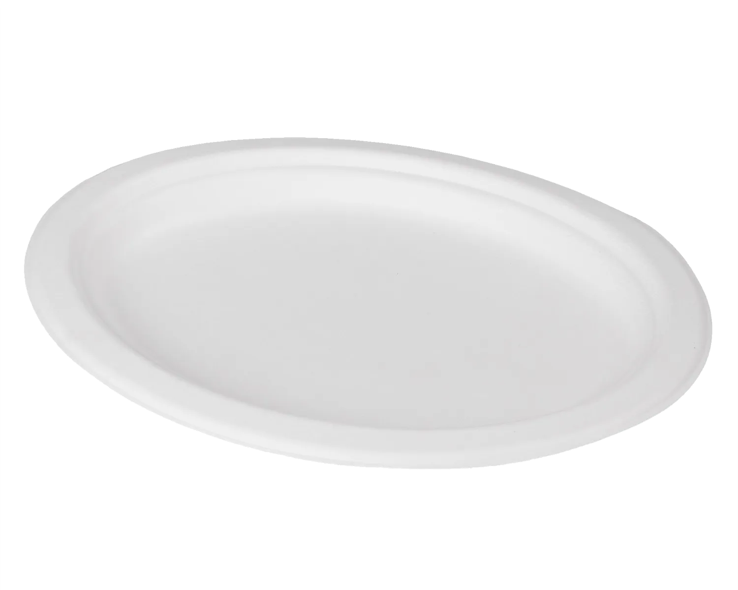 Bio Teller kompostierbar, oval 26x20 cm - 50er Pack