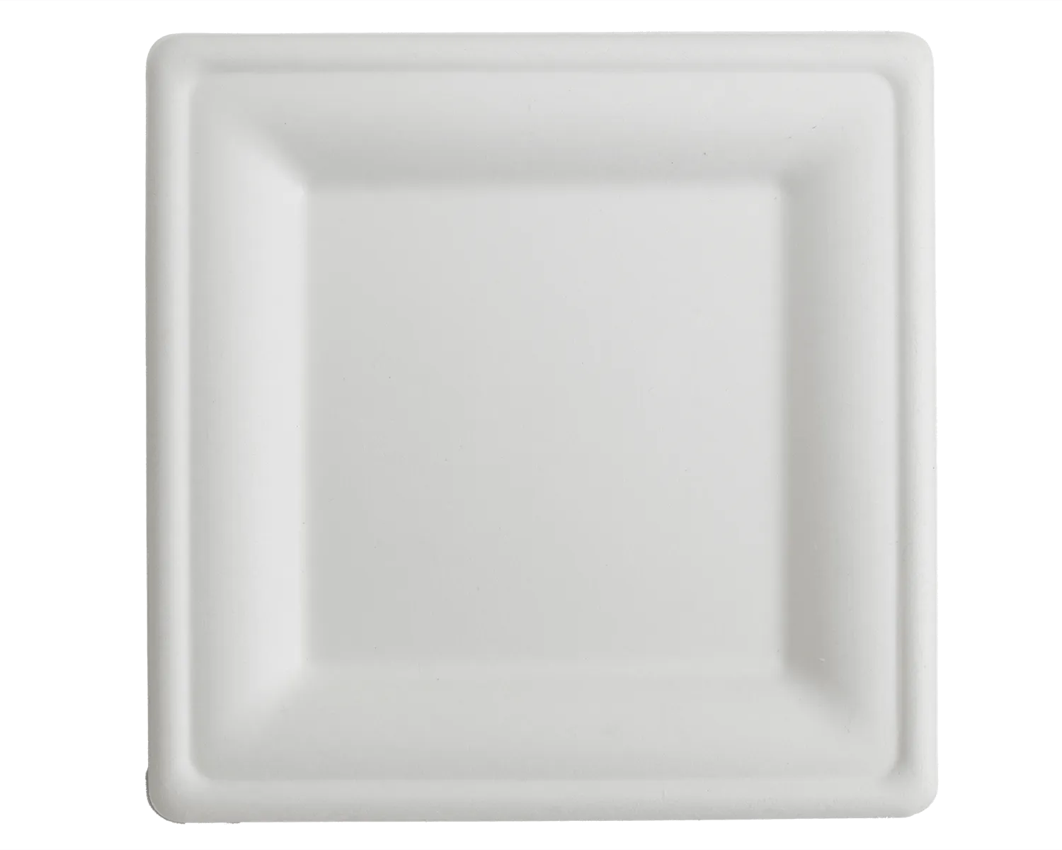 Bio Teller kompostierbar, quadratisch 20x20 cm - 50er Pack