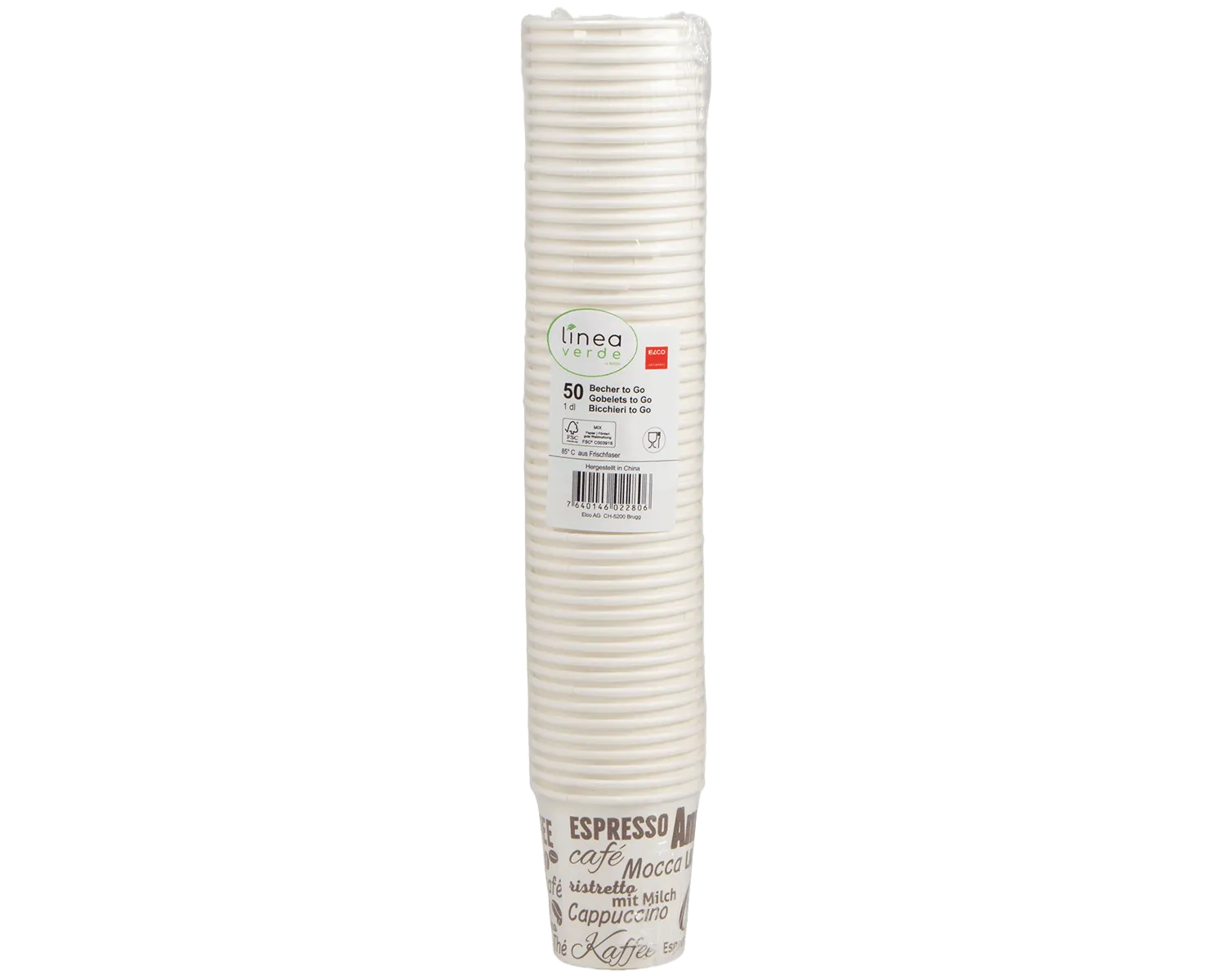 Coffee to go Becher aus Karton 1 dl - 50er Pack