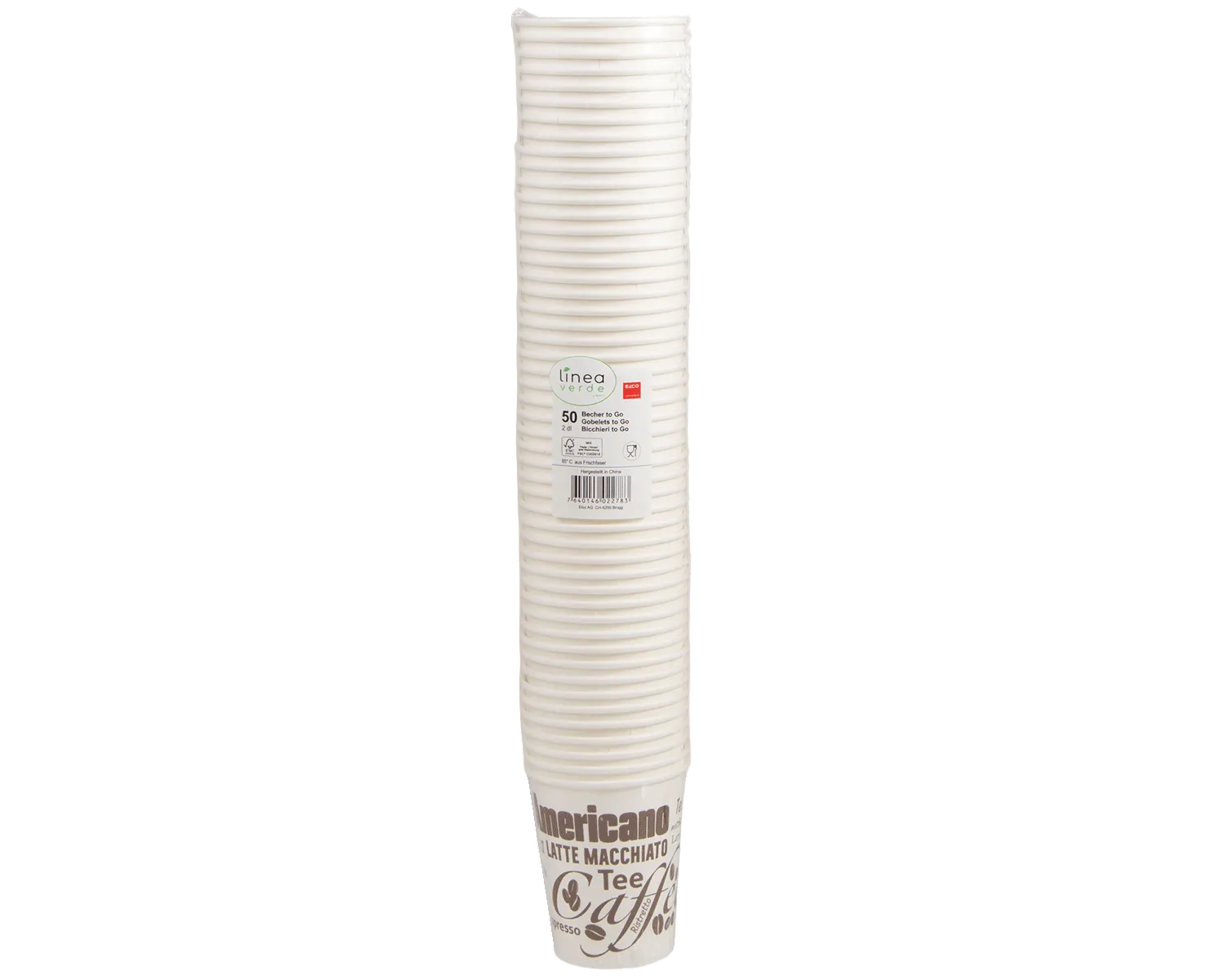 Coffee to go Becher aus Karton 2 dl - 50er Pack
