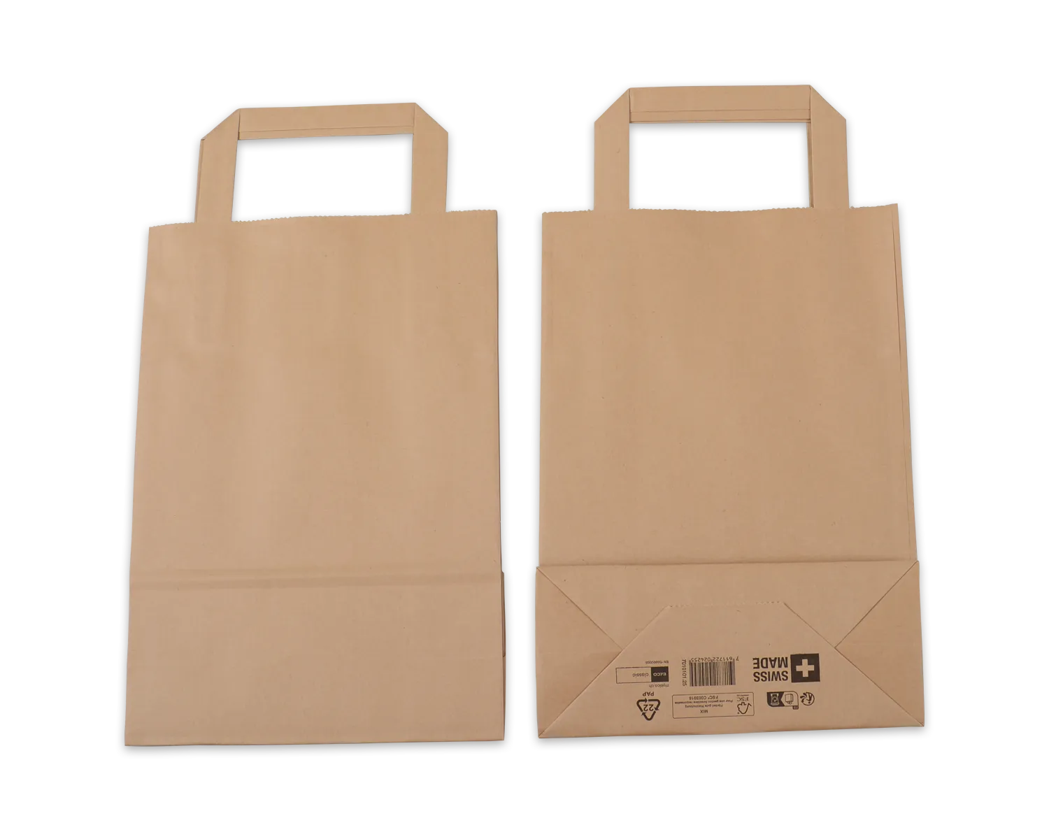 Sac en papier, ELCO Classic, 18 x 8 x 26 cm, 90g/m2, brun