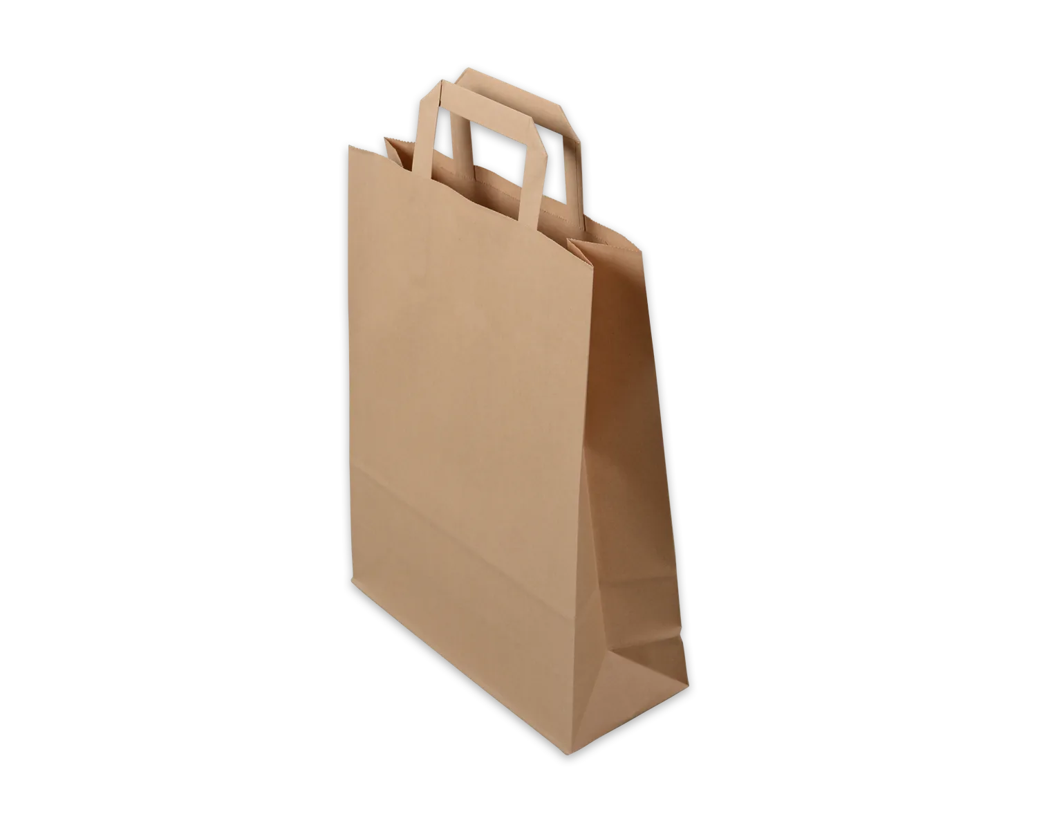 Papiertragetasche, ELCO Classic, 26 x 10 x 33 cm, 90g/m2, braun