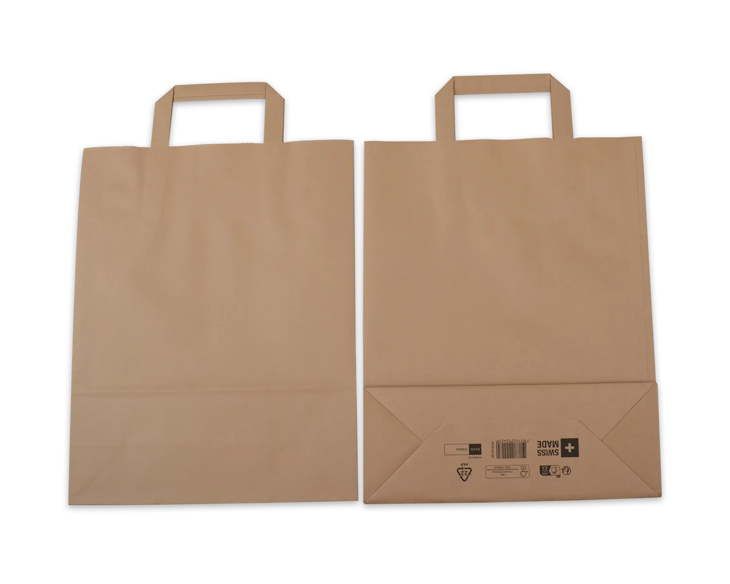 Papiertragetasche, ELCO Classic, 26 x 10 x 33 cm, 90g/m2, braun