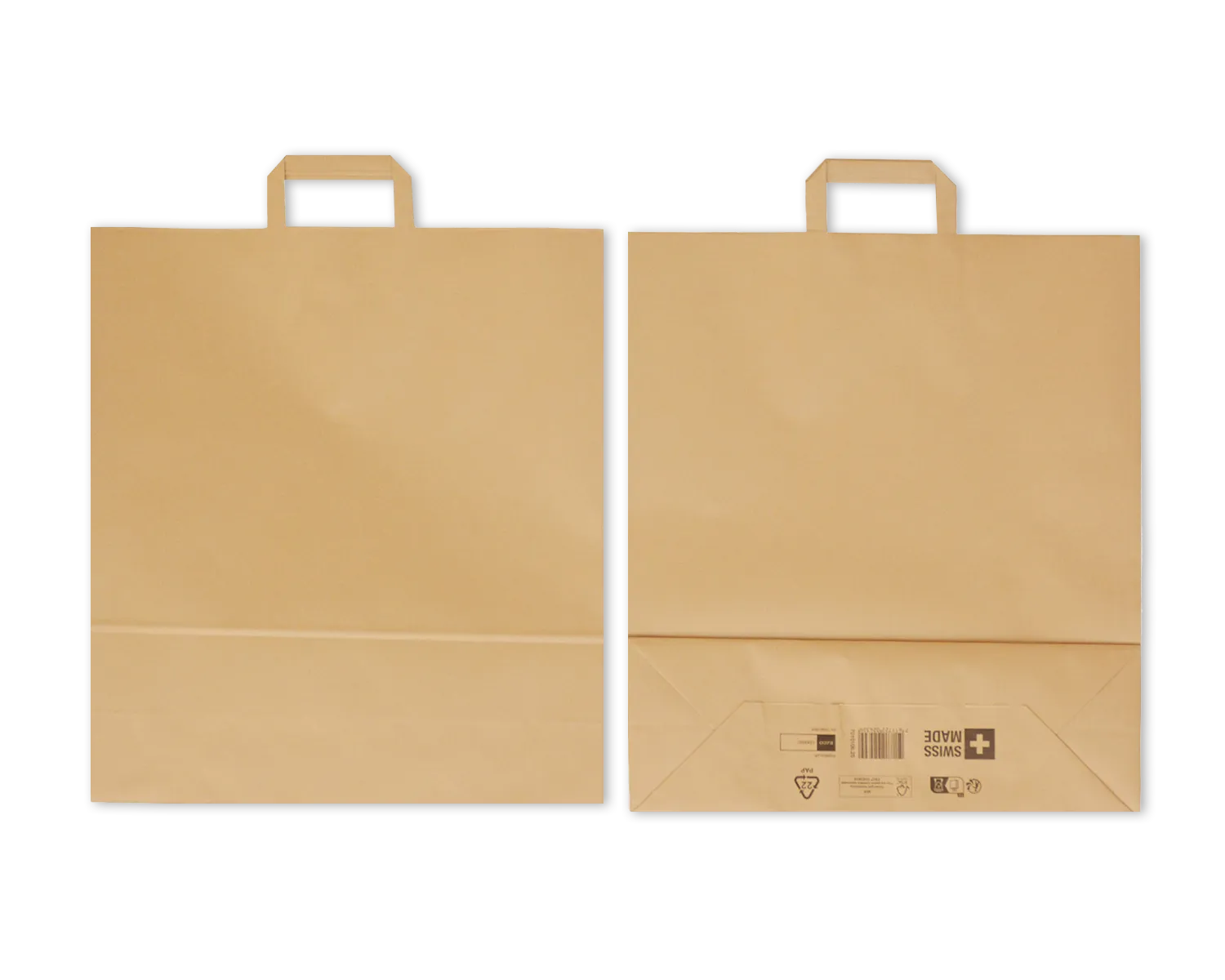 Papiertragetasche, ELCO Classic, 45 x 15 x 49 cm, 110g/m2, braun