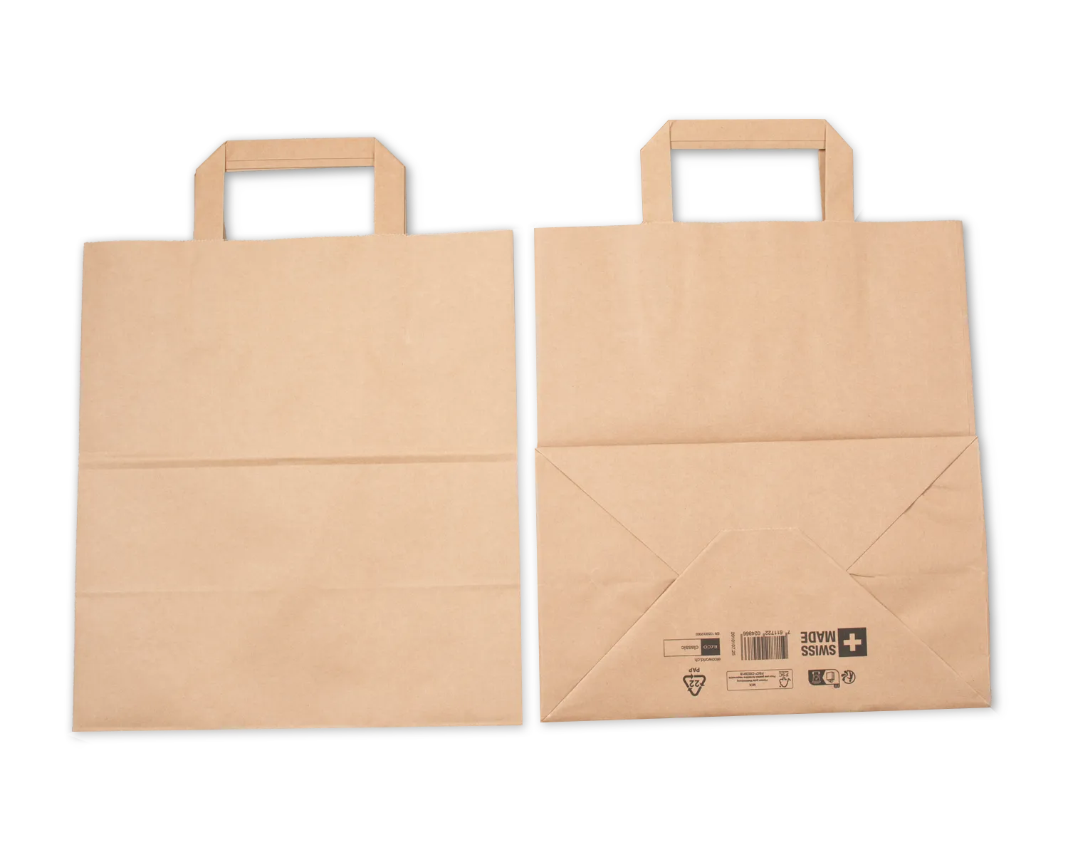 Papiertragetasche, ELCO Classic, 26 x 16 x 29 cm, 90g/m2, braun