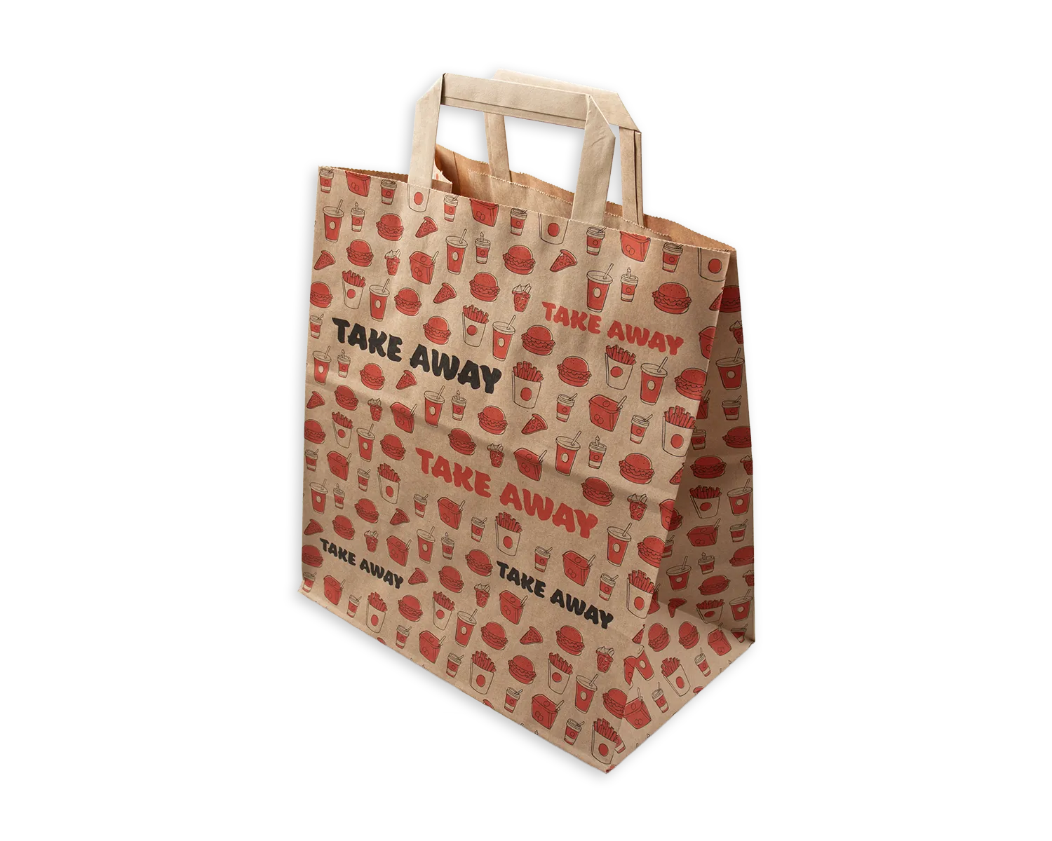 Papiertragetasche, ELCO Color, 26 x 16 x 29cm, 90g/m2, TakeAway