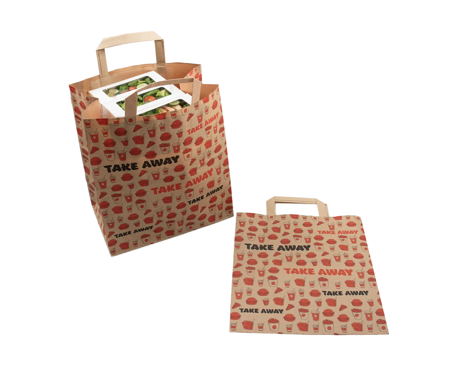 Papiertragetasche, ELCO Color, 26 x 16 x 29cm, 90g/m2, TakeAway