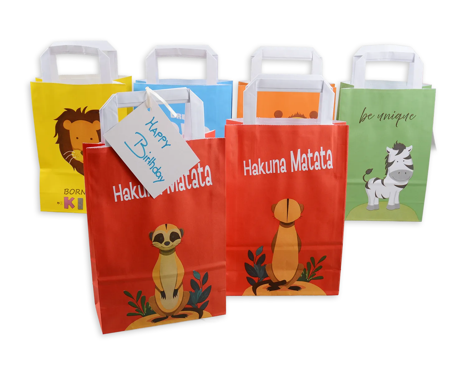 Papiertragetasche, ELCO Color, 18 x 8 x 26 cm, 90g/m2, Erdm&auml;nnchen