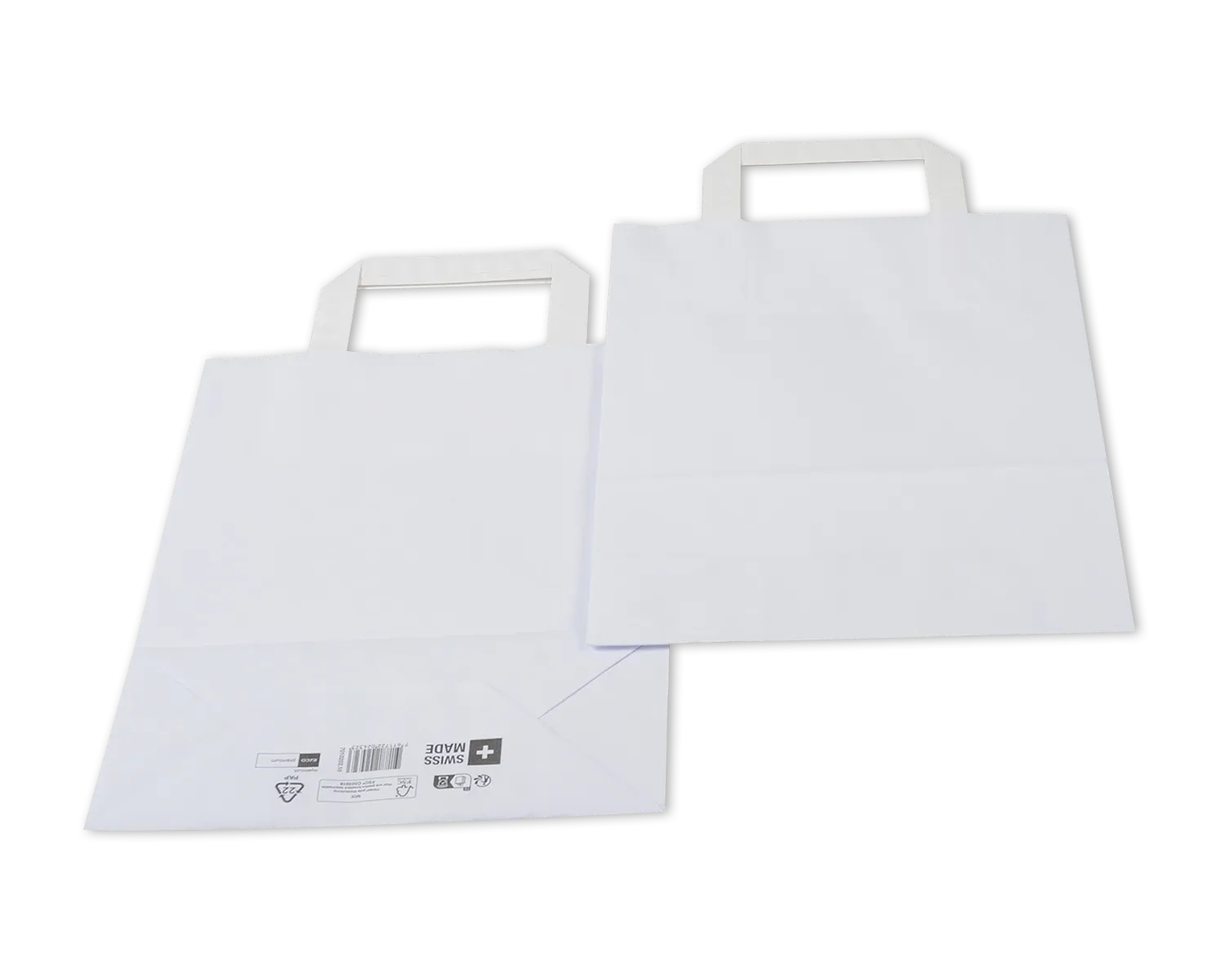 Sac en papier, ELCO Premium, 22 x 10 x 29 cm, 90g/m2, blanc