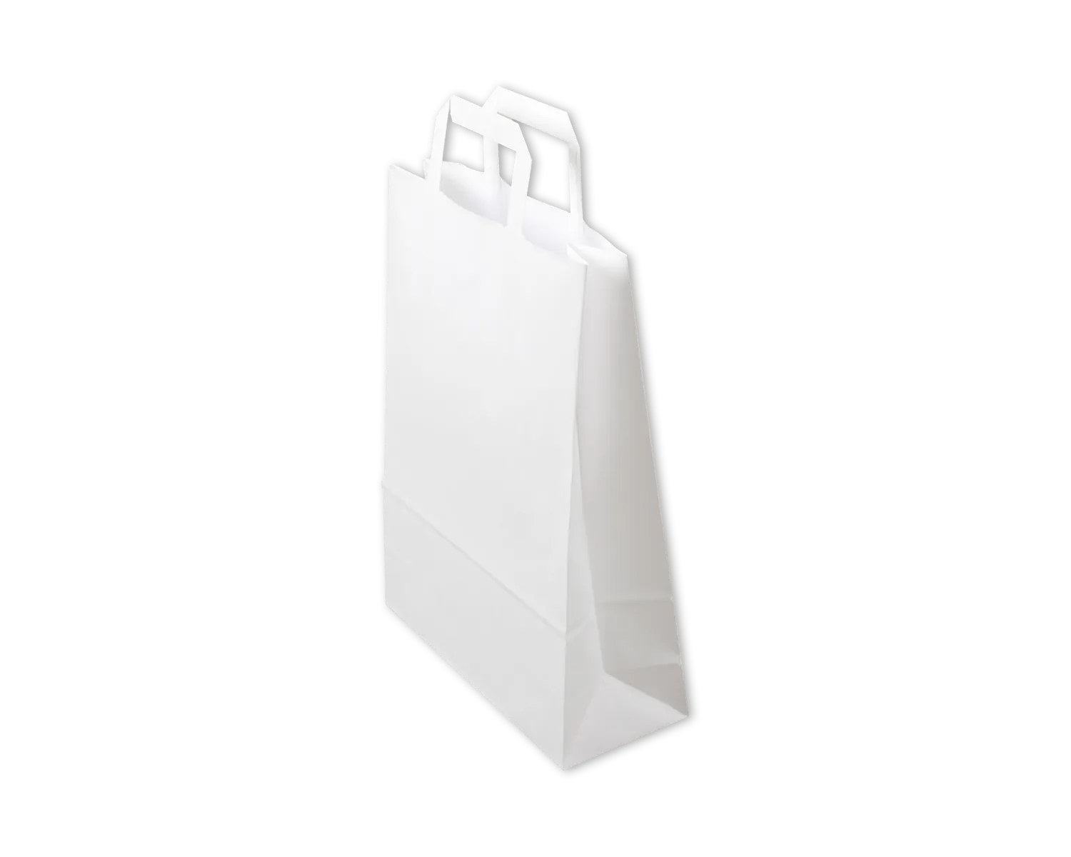 Papiertragetasche, ELCO Premium, 26 x 10 x 33 cm, 90g/m2, weiss