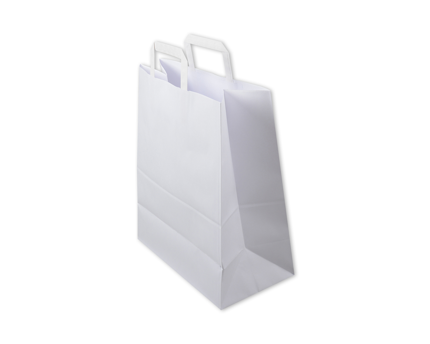 Sac en papier, ELCO Premium, 32 x 17 x 38 cm, 110g/m2, blanc