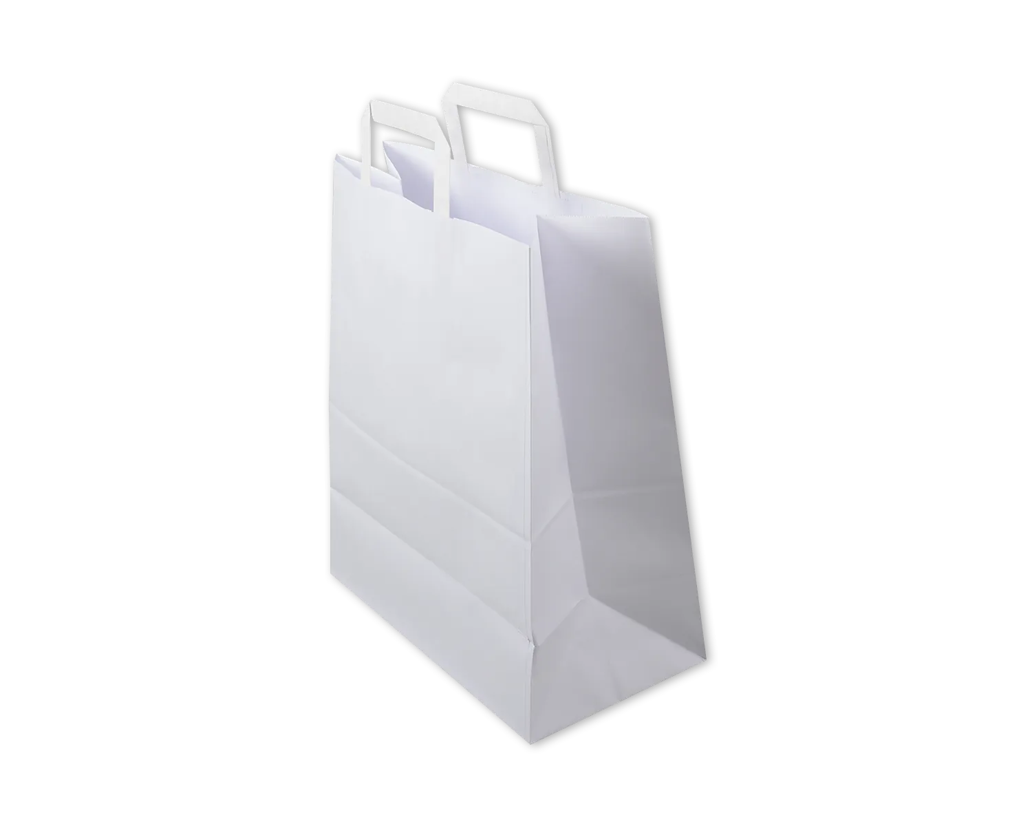 Sac en papier, ELCO Premium, 32 x 17 x 38 cm, 110g/m2, blanc