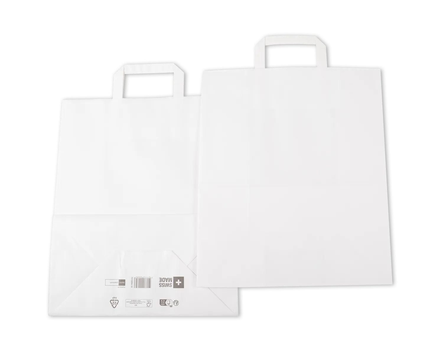 Sac en papier, ELCO Premium, 32 x 17 x 38 cm, 110g/m2, blanc