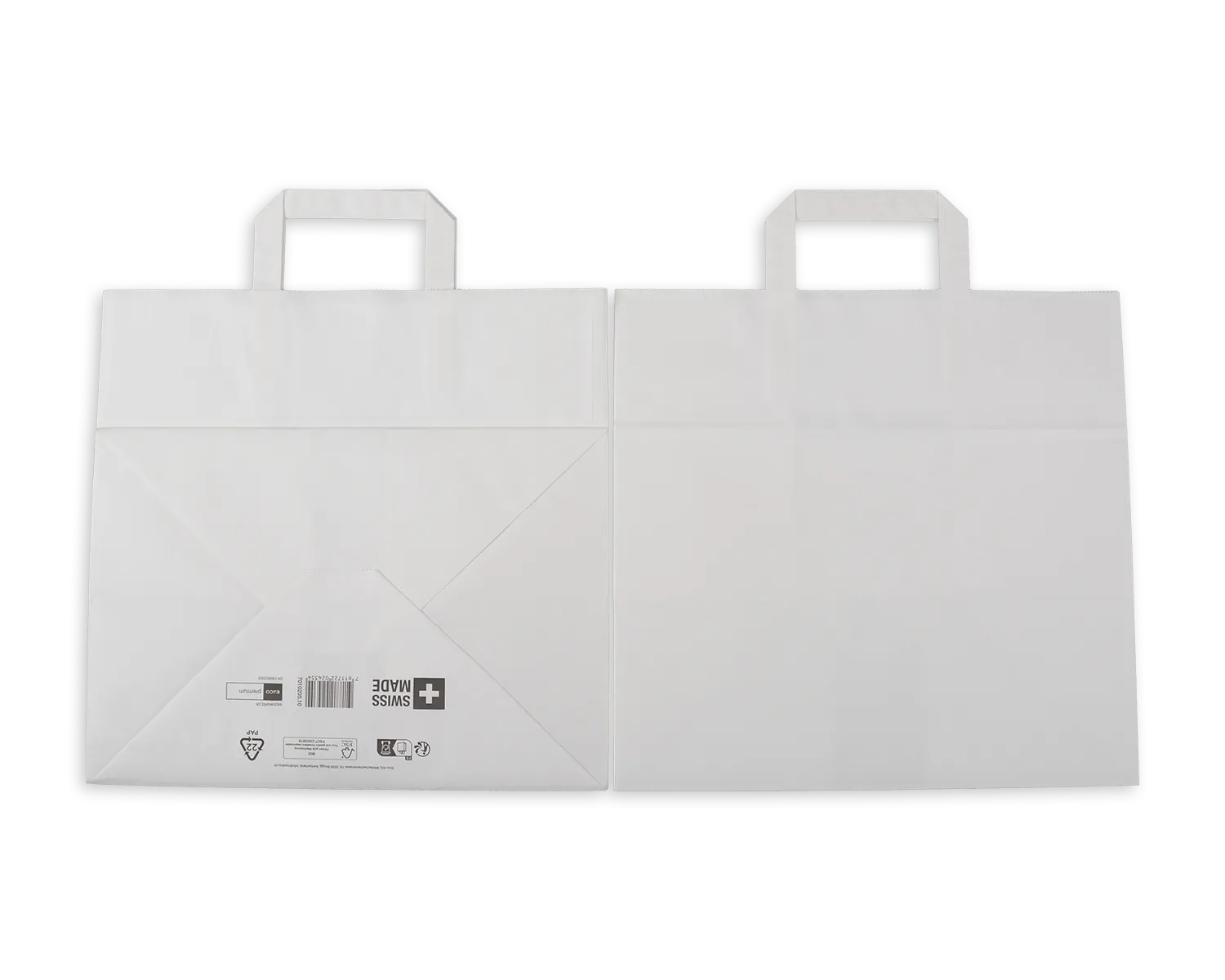 Papiertragetasche, ELCO Premium, 32 x 22 x 30,5 cm, 90g/m2, weiss