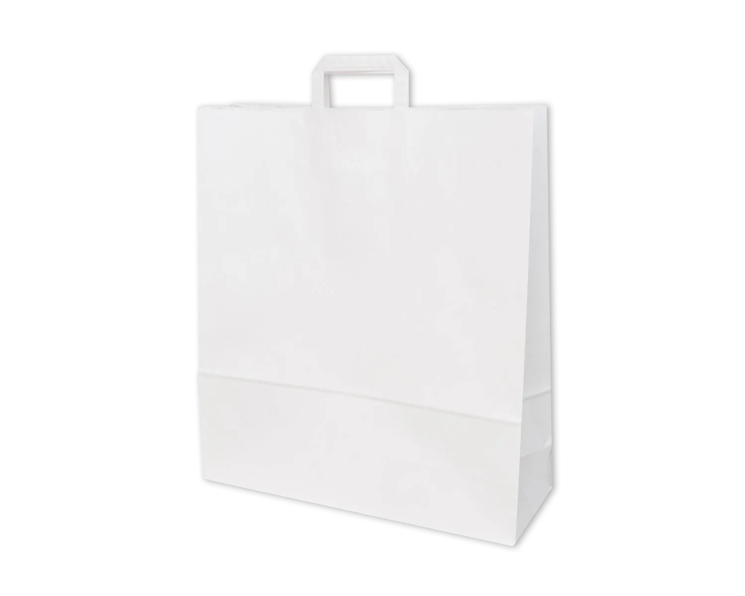 Papiertragetasche, ELCO Premium, 45 x 15 x 49 cm, 110g/m2, weiss