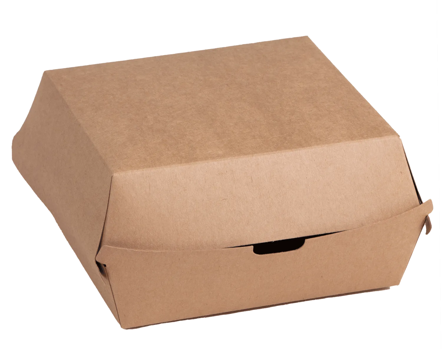 Hamburger Schachtel natur 14.5 x 13.5 x 8.2 cm - 50er Pack