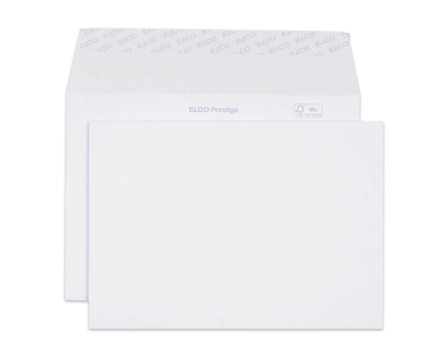 Enveloppe, ELCO Prestige, C5, Sans fen&ecirc;tre, Fermeture auto-adh&eacute;sive, 120g/m2, blanc