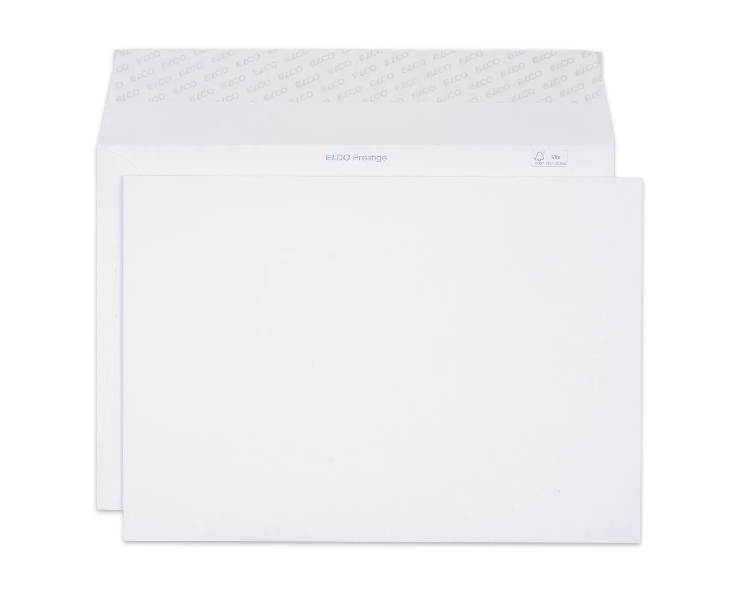 Couvert, ELCO Prestige, C4, ohne Fenster, Haftklebeverschluss, 120g/m2, weiss