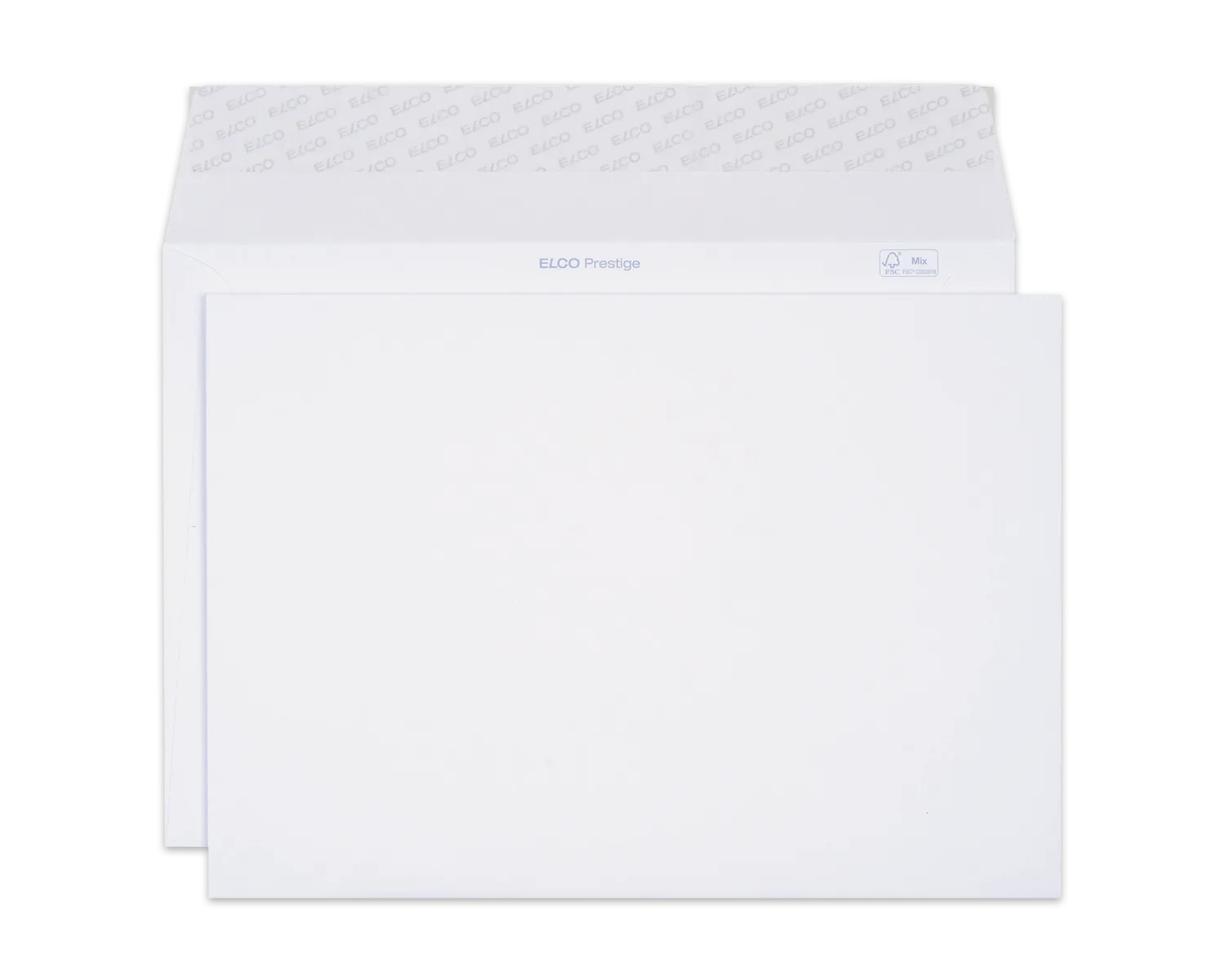 Couvert, ELCO Prestige, B4, ohne Fenster, Haftklebeverschluss, 120g/m2, weiss