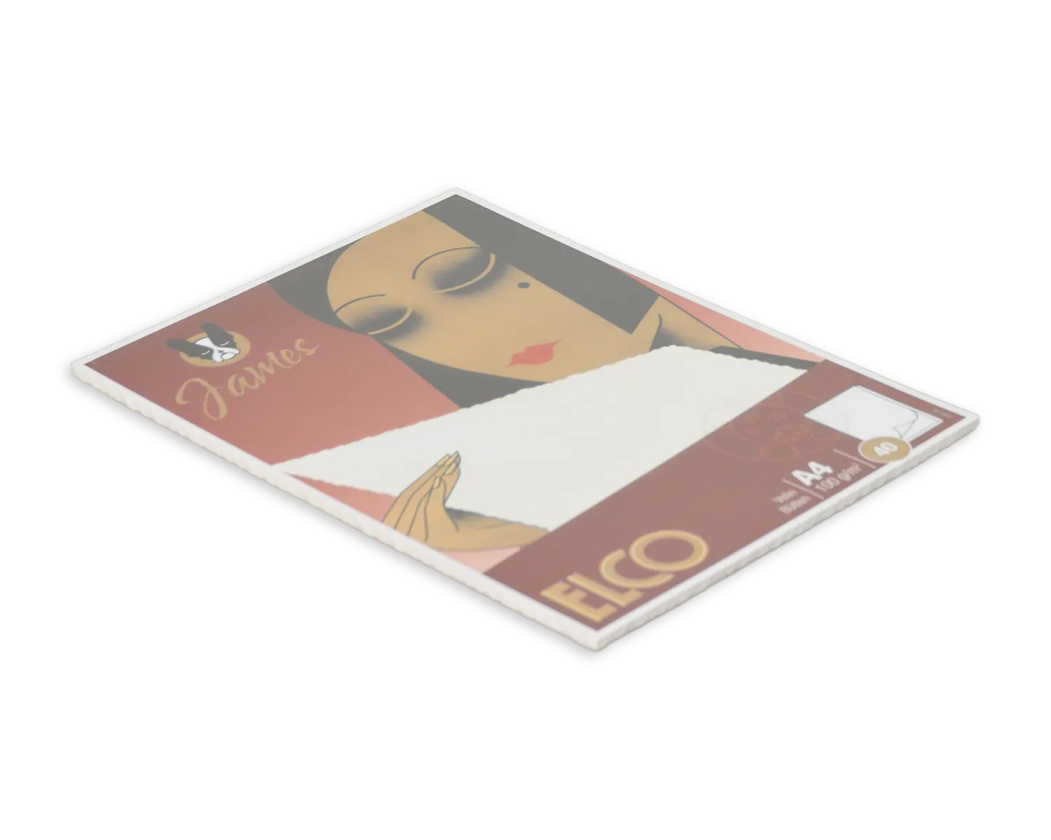 Schreibblock ohne Fälzel, ELCO James Velin, A4, 100g/m2, weiss