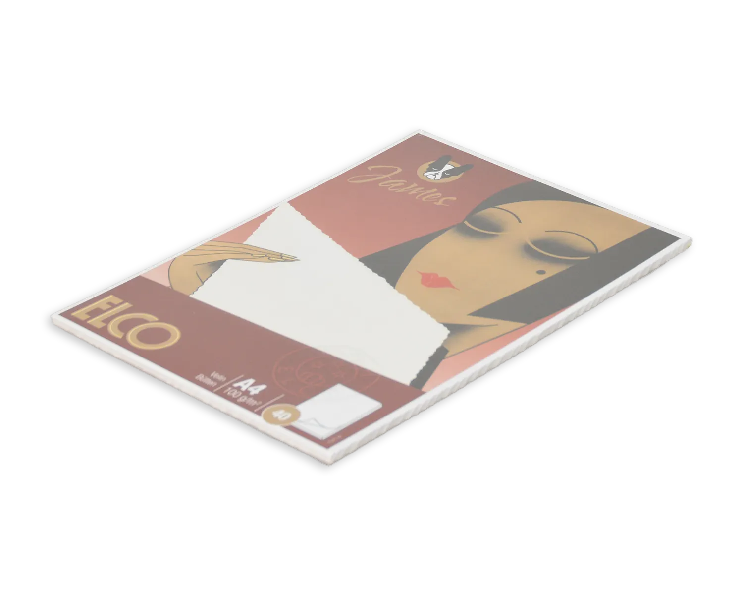 Schreibblock ohne Fälzel, ELCO James Velin, A4, 100g/m2, weiss