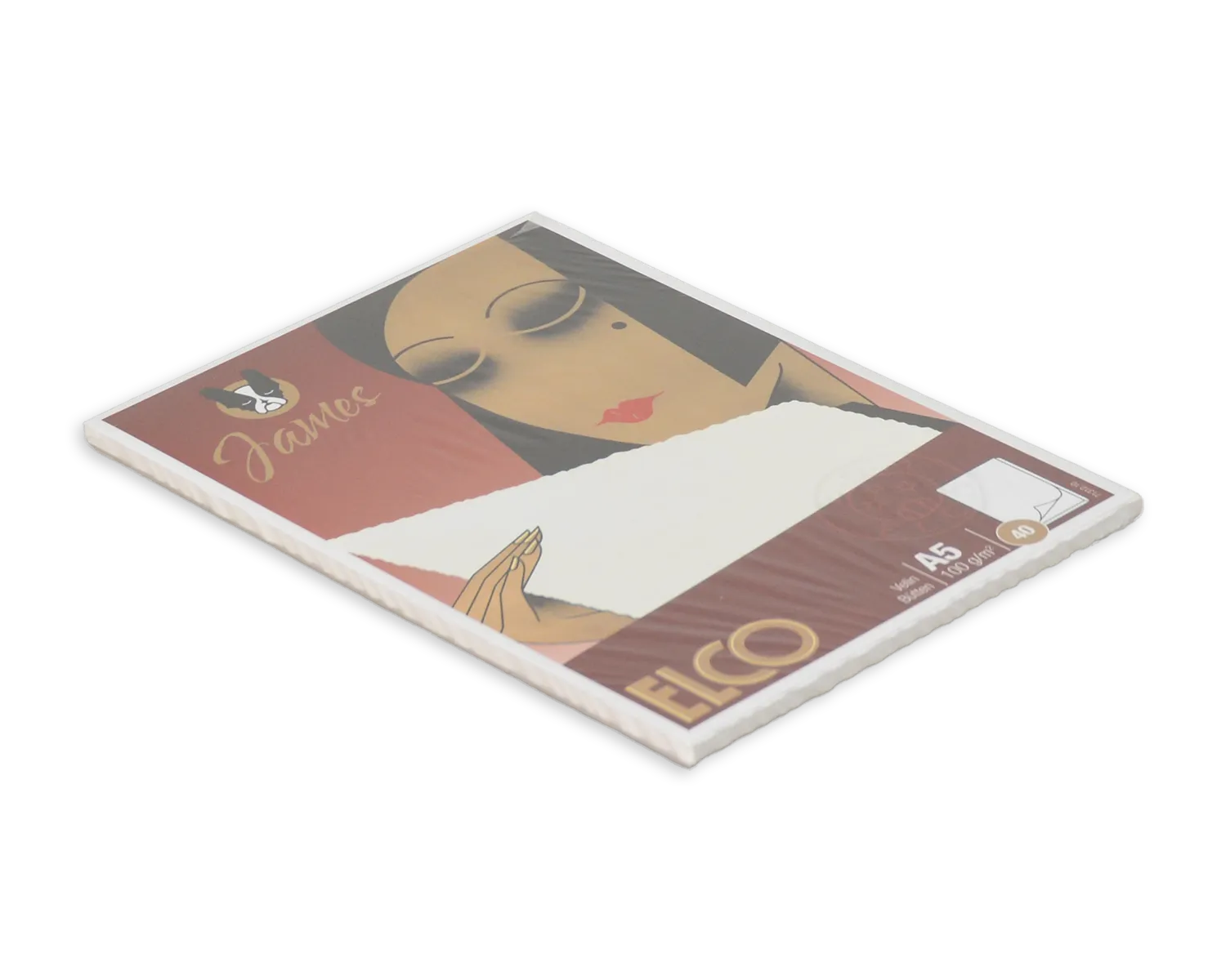 Schreibblock ohne Fälzel, ELCO James Velin, A5, 100g/m2, weiss