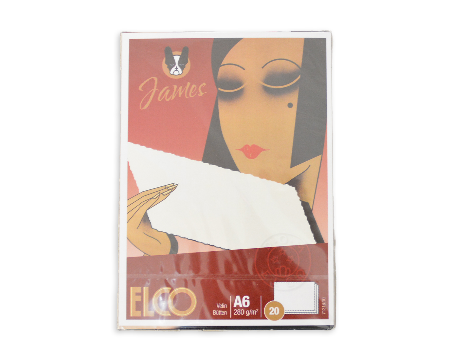 Cartes de correspondance, ELCO James Velin, A6, 280g/m2, blanc