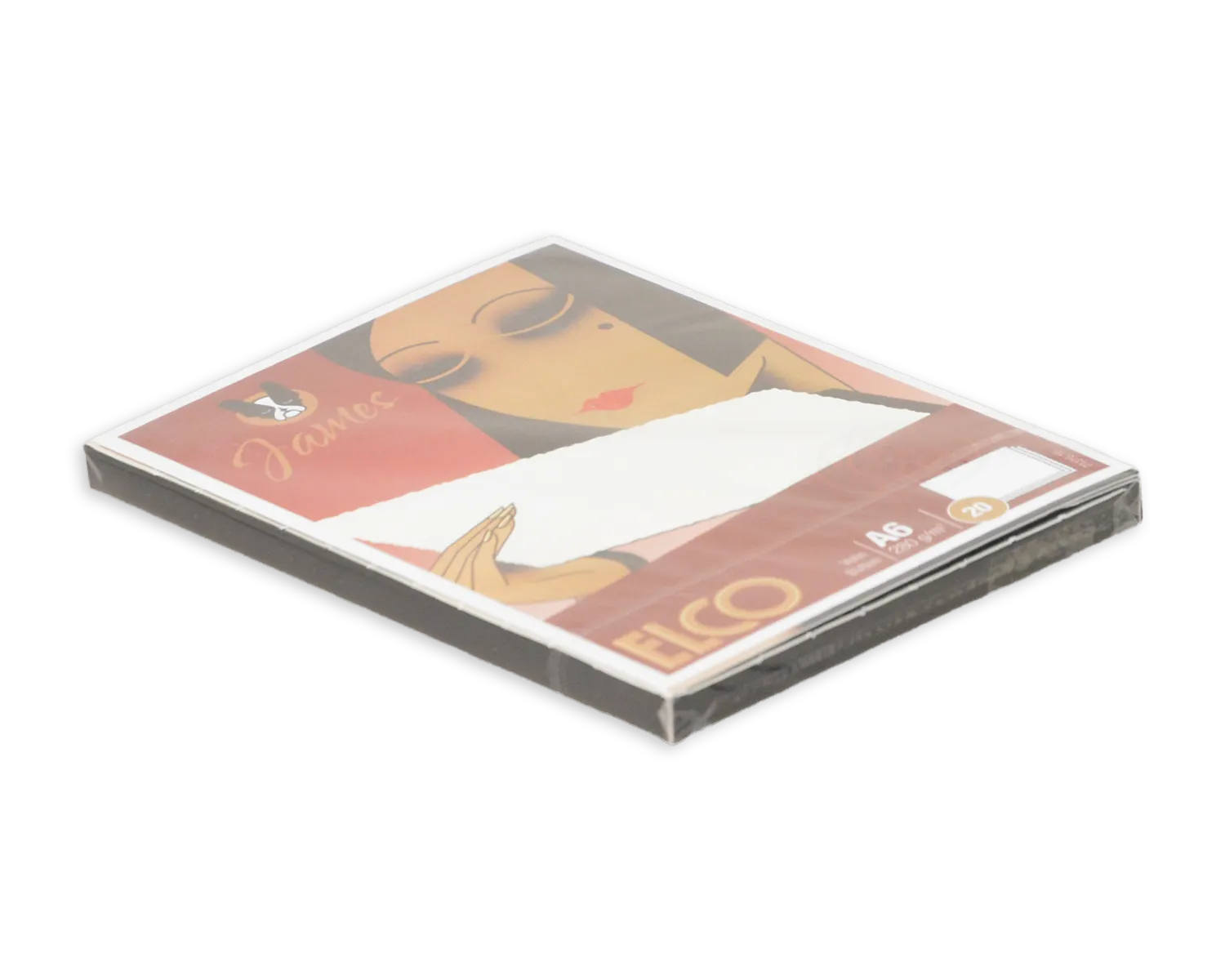 Schreibkarten, ELCO James Velin, A6, 280g/m2, weiss