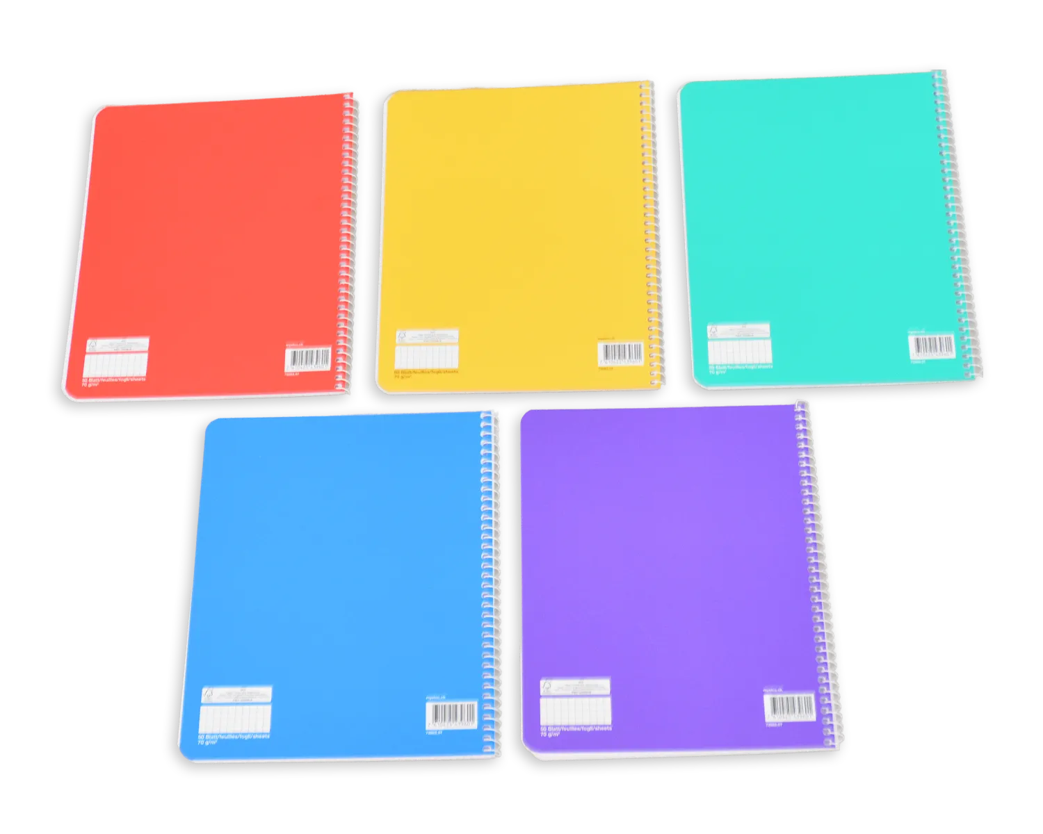 Spiralheft, ELCO, A4, 70g/m2, assortiert