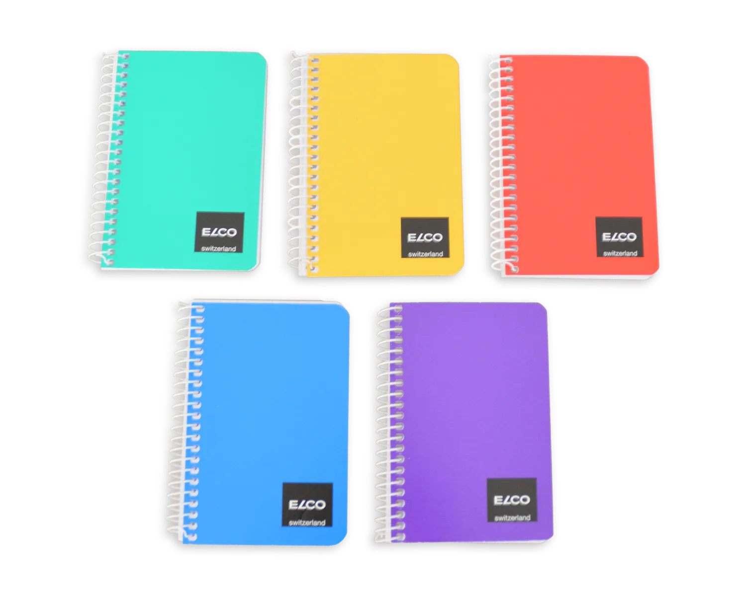Spiralheft, ELCO, 74 x 111 mm, 70g/m2, assortiert