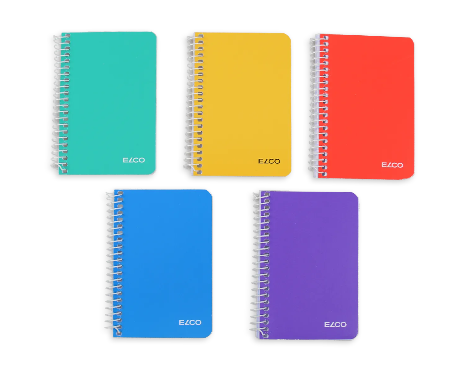 Spiralheft, ELCO, 74 x 111 mm, 70g/m2, assortiert