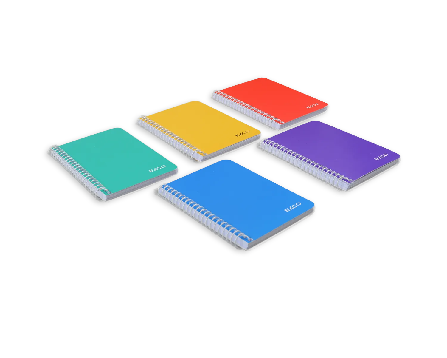 Spiralheft, ELCO, 74 x 111 mm, 70g/m2, assortiert