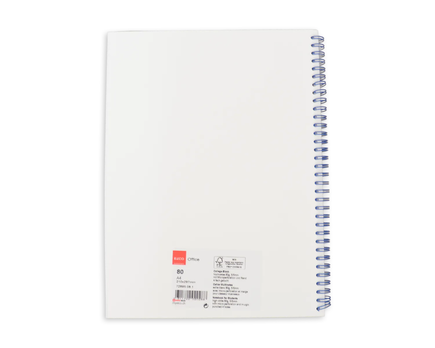 Collegeblock, ELCO, A4, 80g/m2, blau