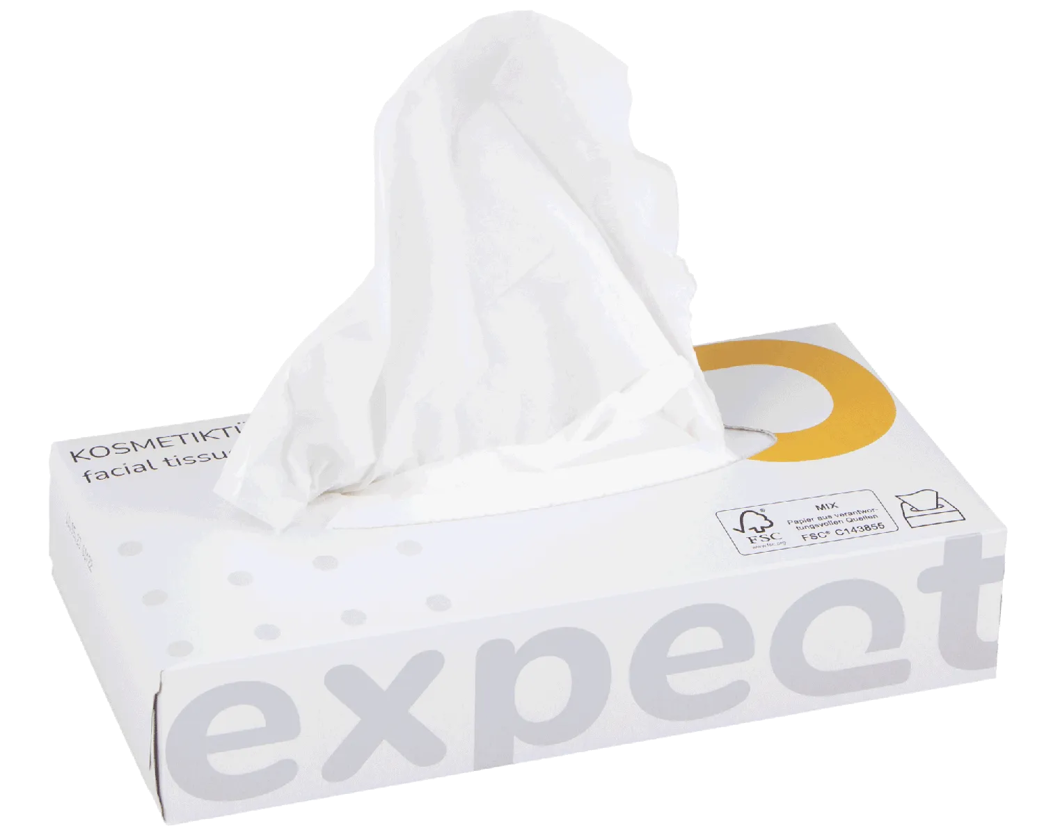 Kosmetikt&uuml;cher, 2-lagig (Blattgr&ouml;sse: 20.5x19.5cm) - 40 x 100er Pack