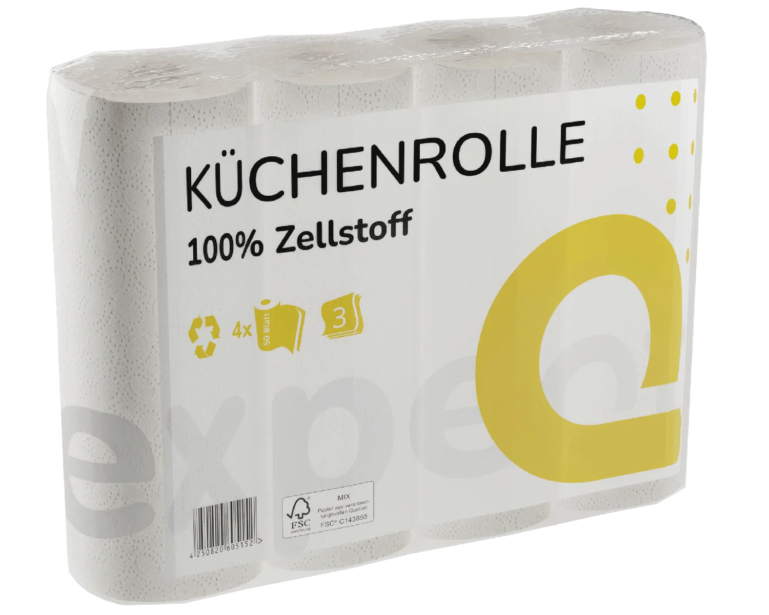 Küchenrolle, 3-lagig, 50 Blatt