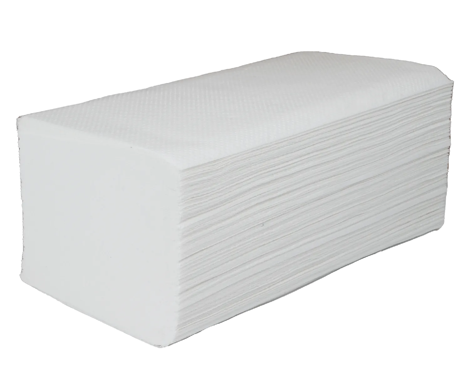 Serviettes pli&eacute;es, pliage en V, 2 plis
