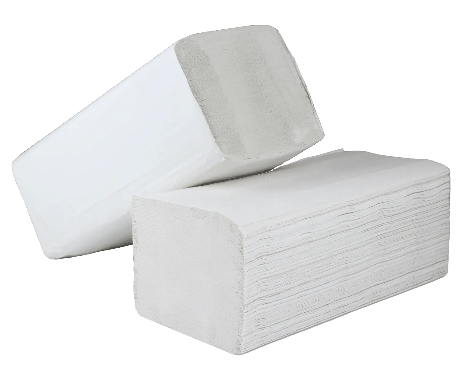 Falthandtücher, V-Falz, 2-lagig