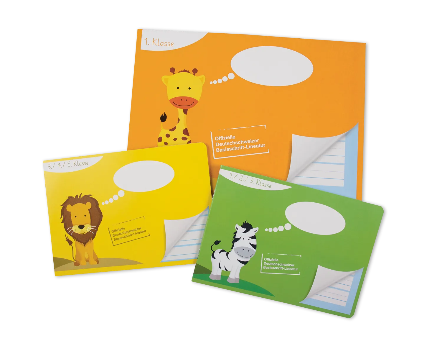 Cahier d&rsquo;&eacute;cole, ELCO, A4, 90g/m2, orange motif "girafe"