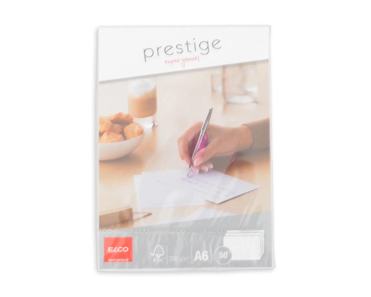 Schreibkarten, ELCO Prestige, A6, 200g/m2, weiss