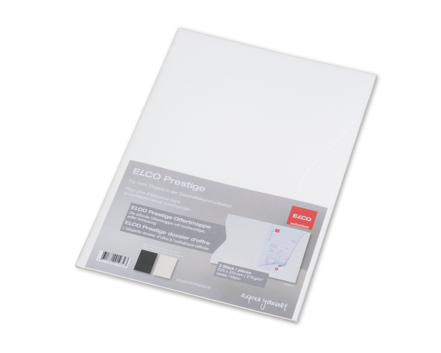 Image of Offertmappe, ELCO Ordo Prestige, 225 x 315 mm, 270g/m2, weiss