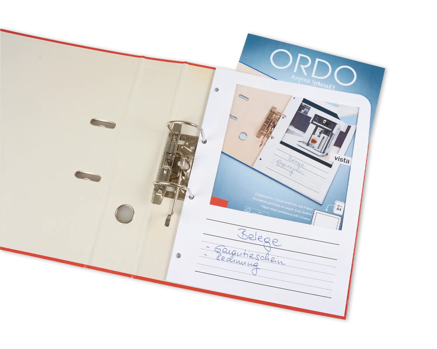 Organisationsmappe, ELCO Ordo Vista, 235 x 310 mm, 120g/m2, weiss