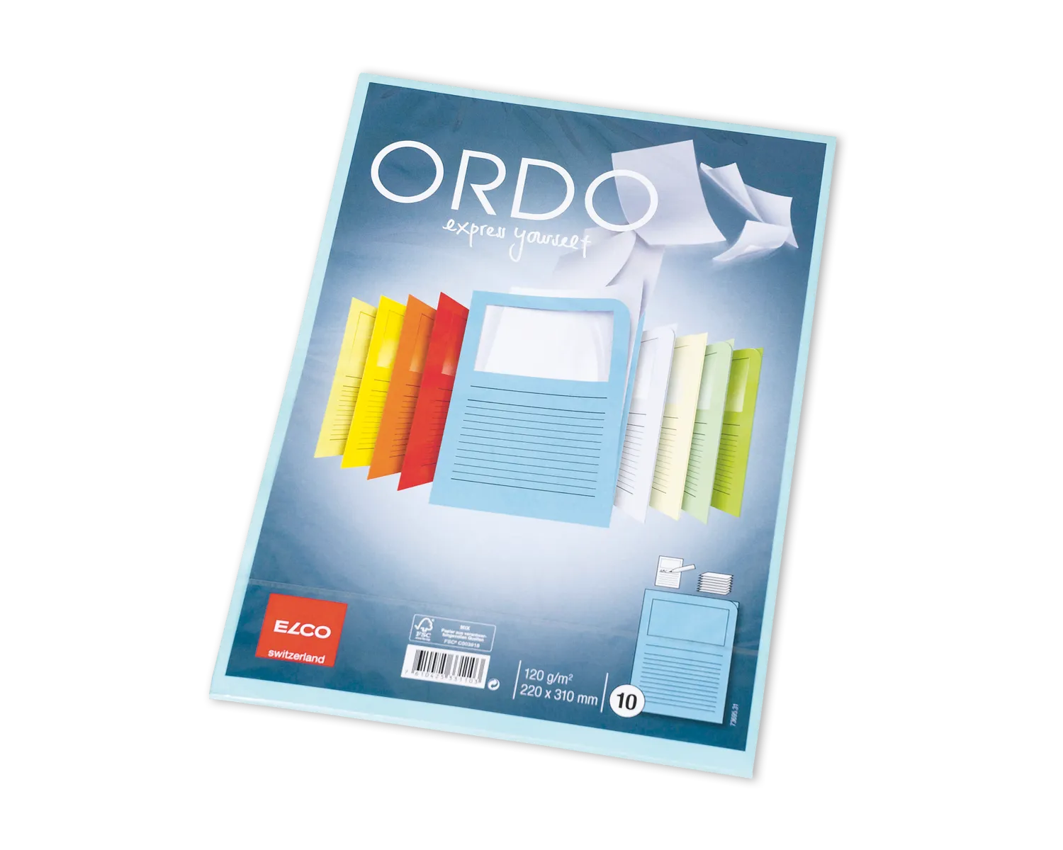 Chemise de classement, ELCO Ordo Classico, 220 x 310 mm, 120g/m2, bleu