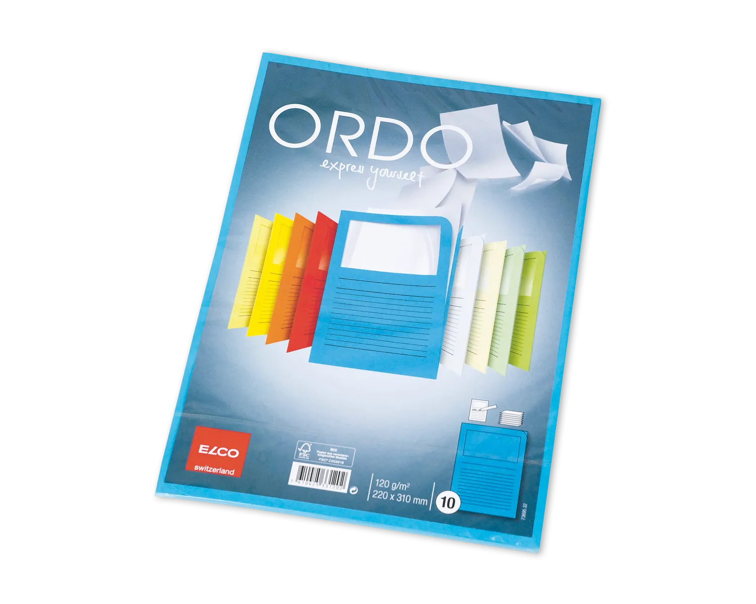 Organisationsmappe, ELCO Ordo Classico, 220 x 310 mm, 120g/m2, intensivblau