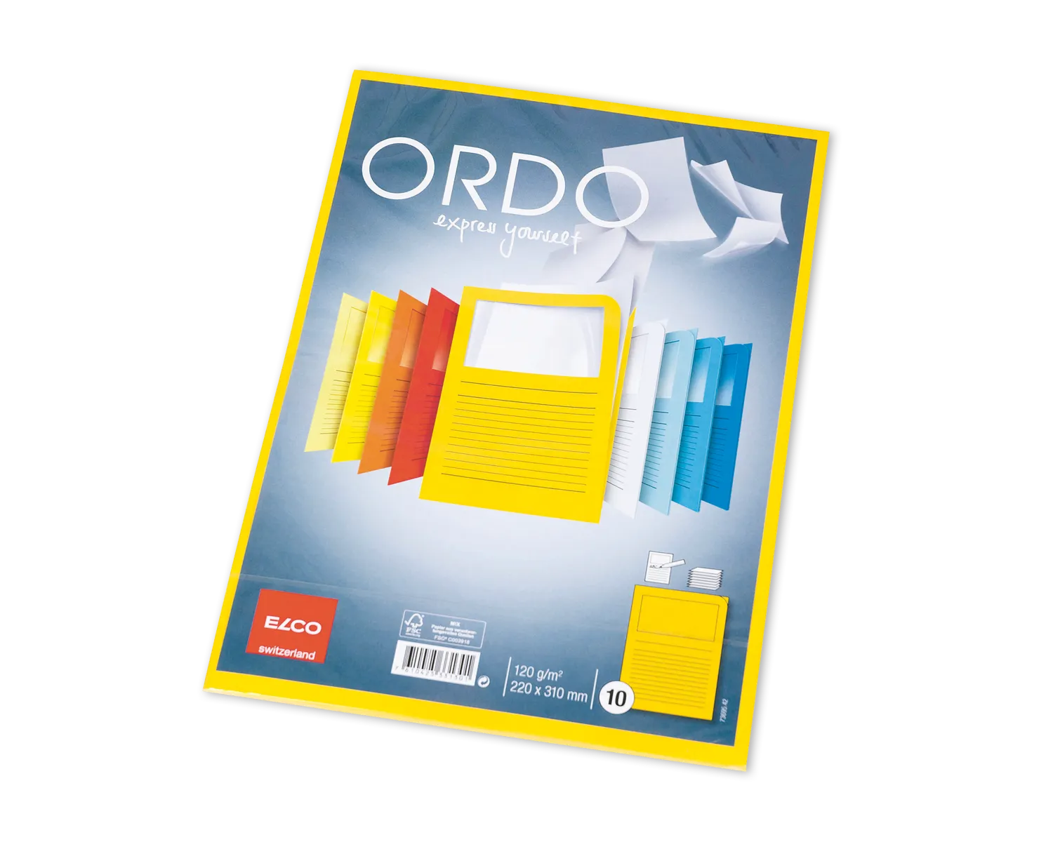 Organisationsmappe, ELCO Ordo Classico, 220 x 310 mm, 120g/m2, goldgelb