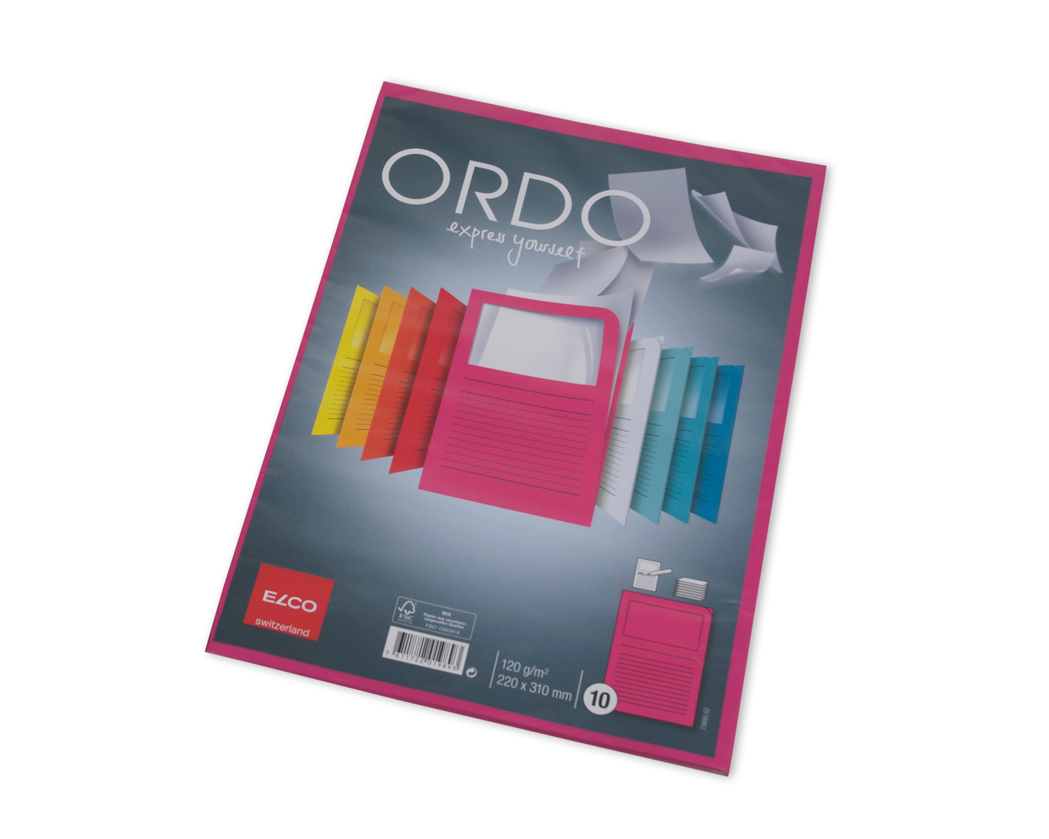 Image of Organisationsmappe, ELCO Ordo Classico, 220 x 310 mm, 120g/m2, fuchsia